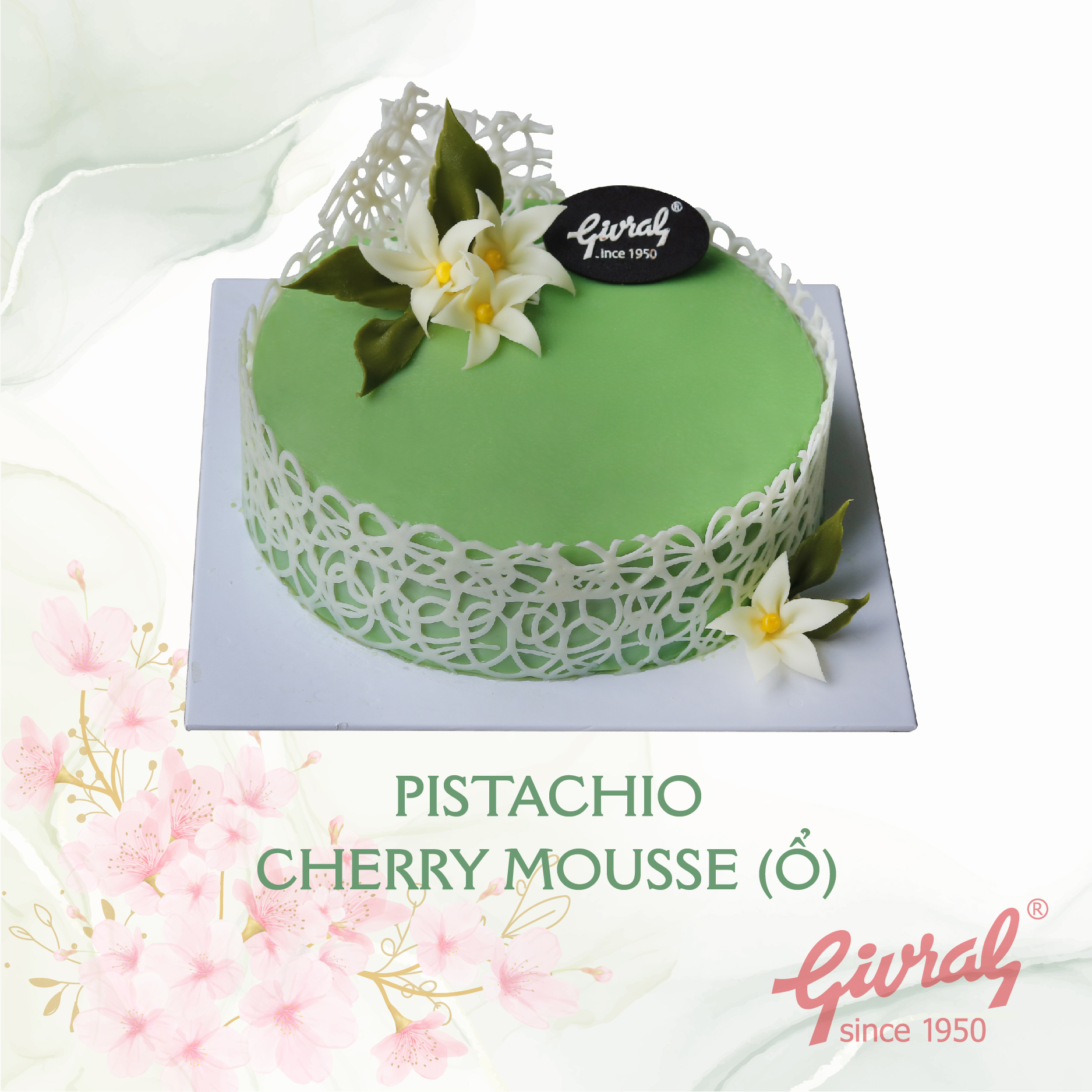 PISTACHIO CHERRY MOUSSE (SỐ 0)