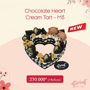 Chocolate Heart Cream Tart - M3