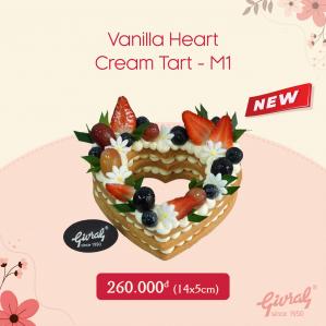 Vanilla Heart Cream Tart - M1