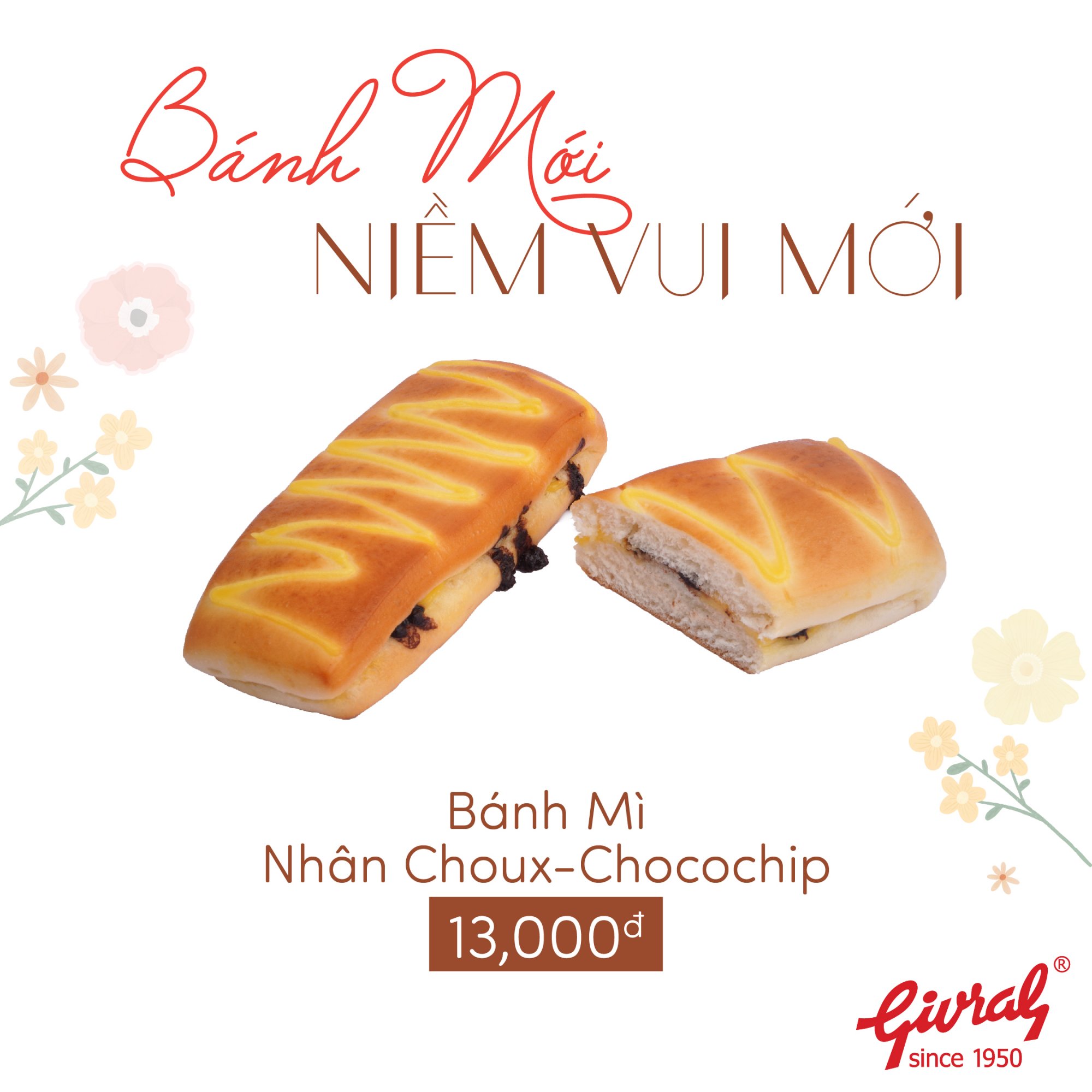 BÁnh MÌ NhÂn Choux Chocochip