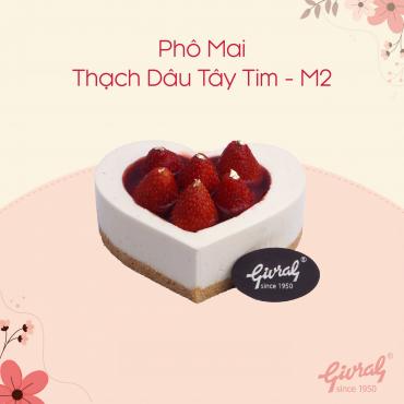 Phô Mai Thạch Dâu Tây Tim - M2