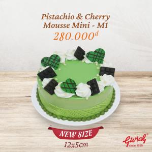 Pistachio & Cherry Mousse Mini - M1