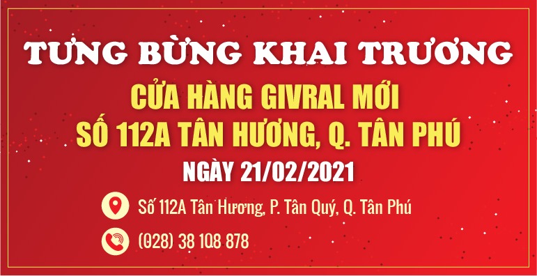 MỪNG KHAI TRƯƠNG CỬA HÀNG 112A TÂN HƯƠNG, Q. TÂN PHÚ