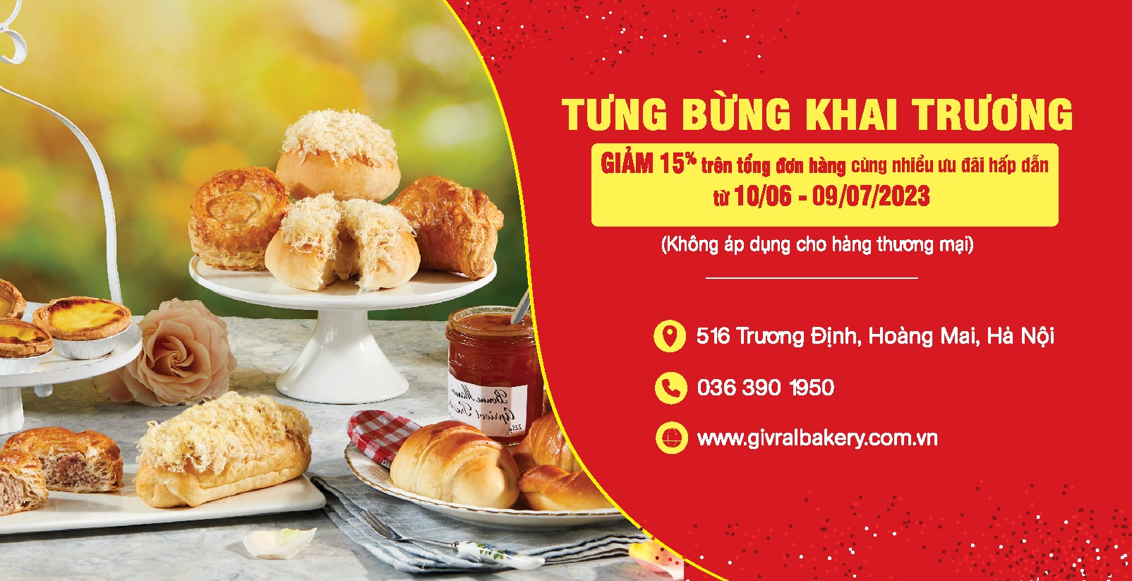 Khai Trương hệ thống cửa hàng Givral thứ 5 - Trương Định, Hoàng Mai, Hà Nội