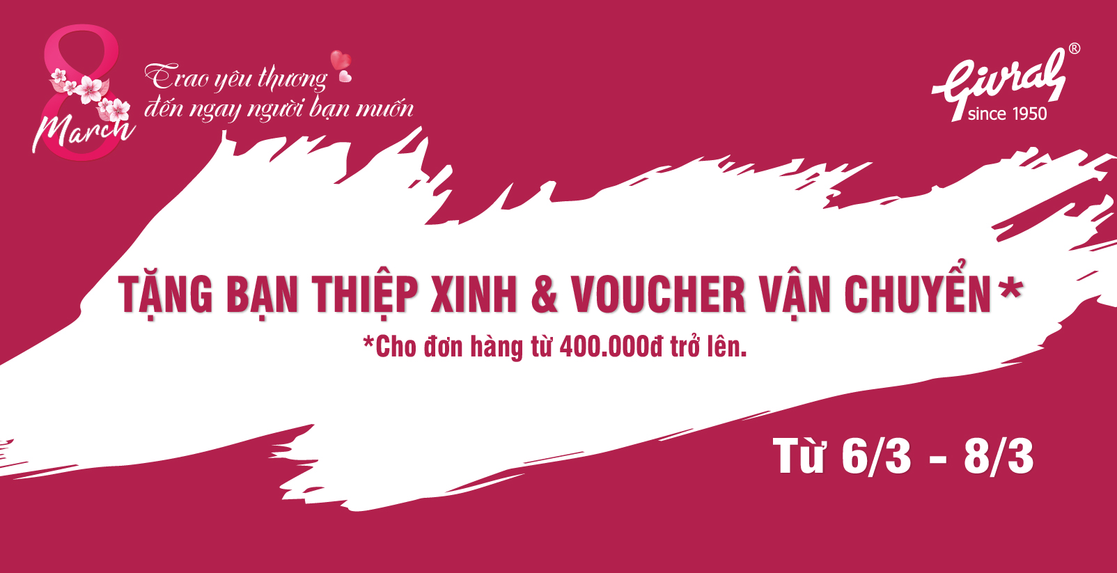 NGÀY 8/3 AI CŨNG CÓ QUÀ !!!