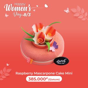 Raspberry Mascarpone Cake Mini
